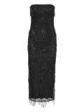 ROTATE BIRGER CHRISTENSEN sequin midi tube dress - Black