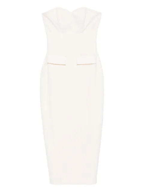 Vestiaire d'un Oiseau Libre flap-pocket strapless midi dress