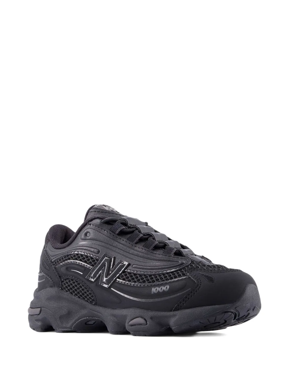 New Balance Kids 100 lace-up sneakers Zwart