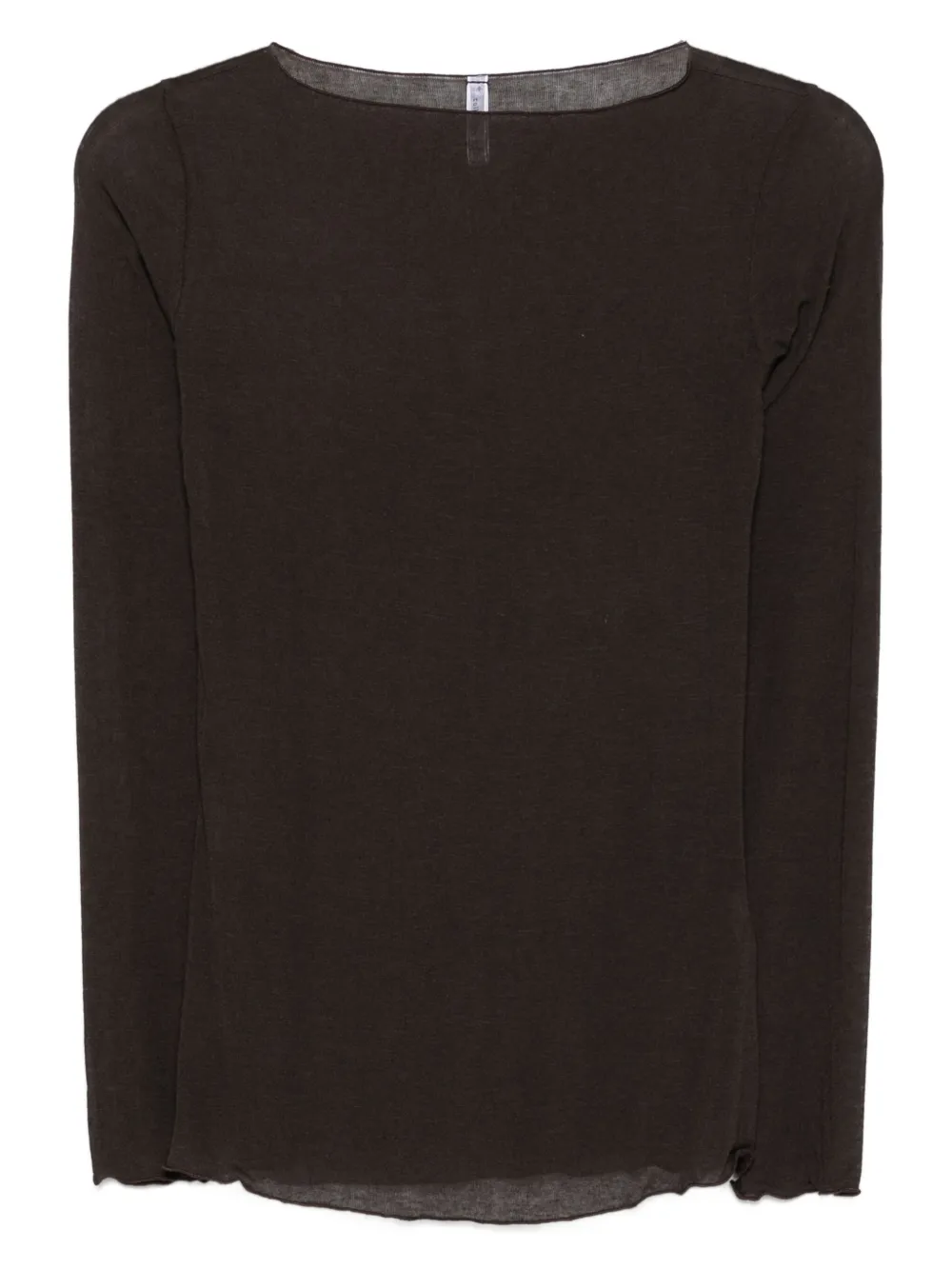 Daniele Fiesoli boat-neck T-shirt | Brown | Image 1