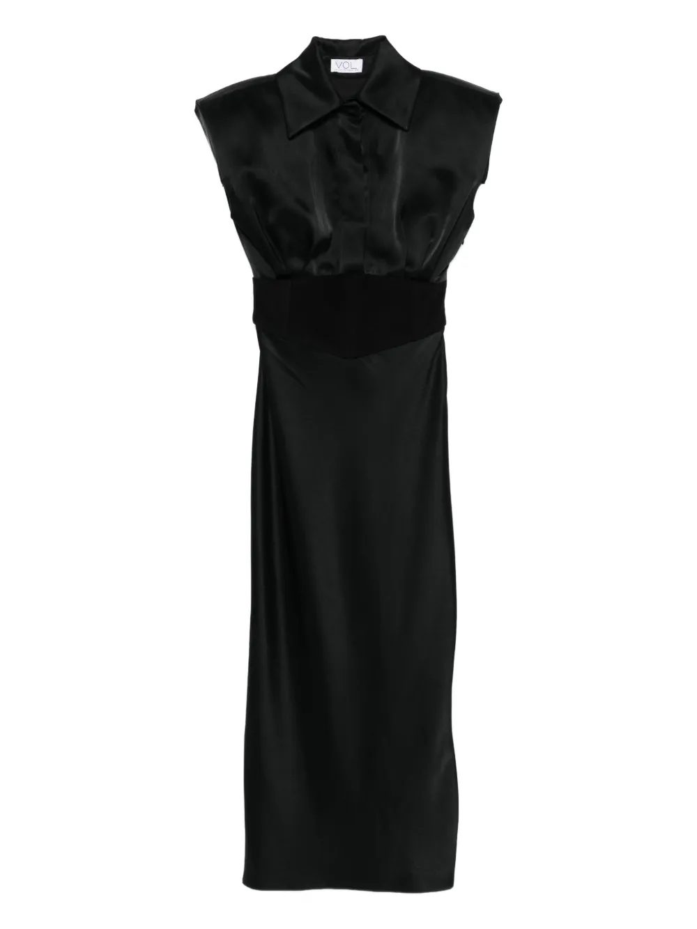 Vestiaire d'un Oiseau Libre corset wool dress | Black | Image 1