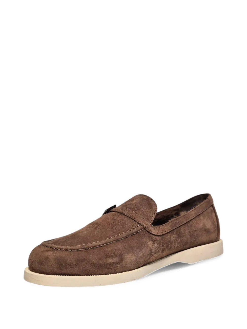 Le Silla embellished suede loafers Brown