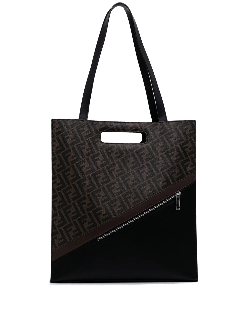 2010-2025 Zucca Coated Canvas 1974 Diagonal Shopping Tote satchel