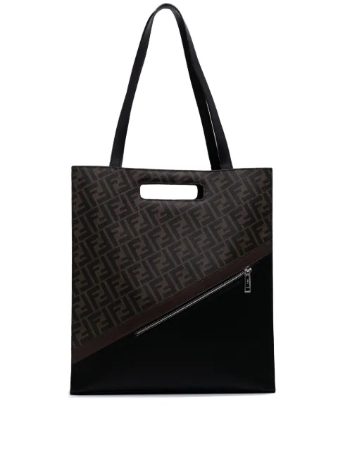 Fendi Pre-Owned bolsa satchel 1974 Diagonal de lona Zucca 2010-2025