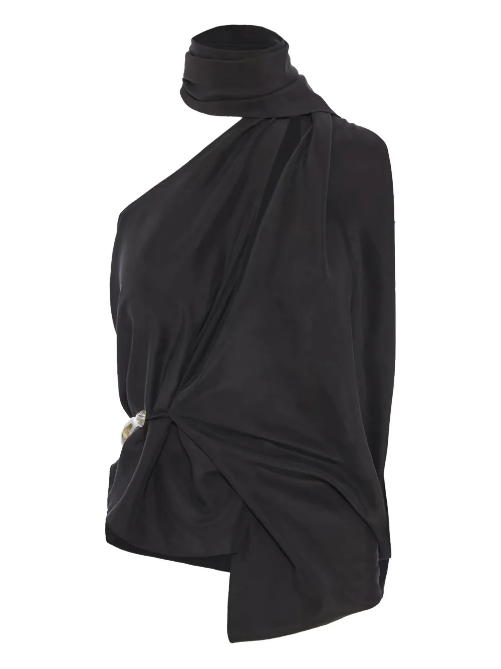 Christopher Esber scarf-detailed top | Black | Image 1