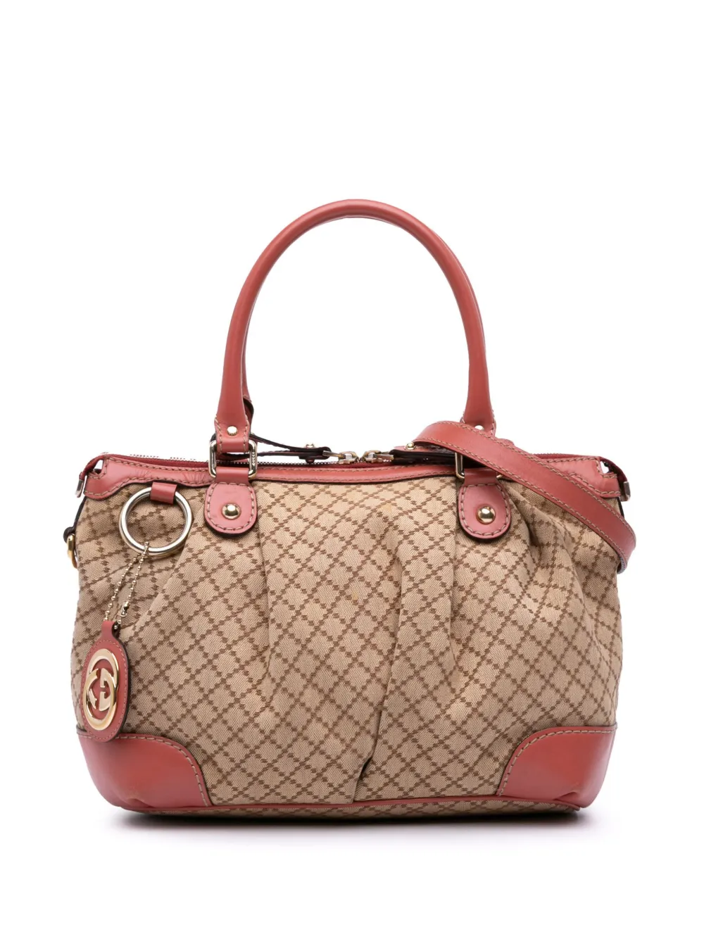 Gucci Pre-Owned 2016-2025 Diamante Canvas Sukey satchel | Brown | Image 1
