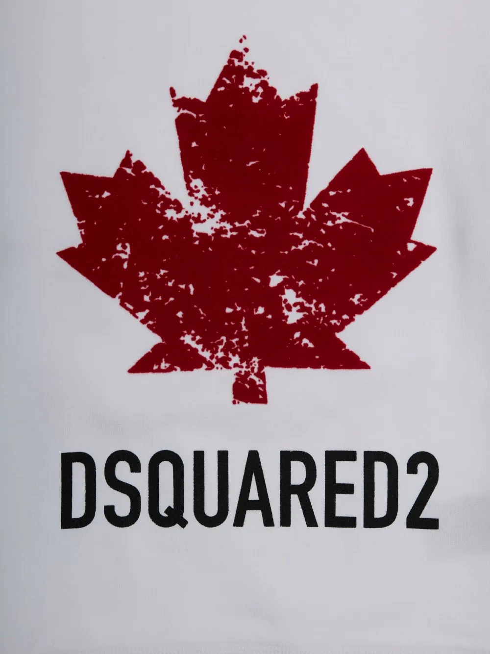 DSQUARED2 KIDS maple-leaf crew-neck sweatshirt Wit