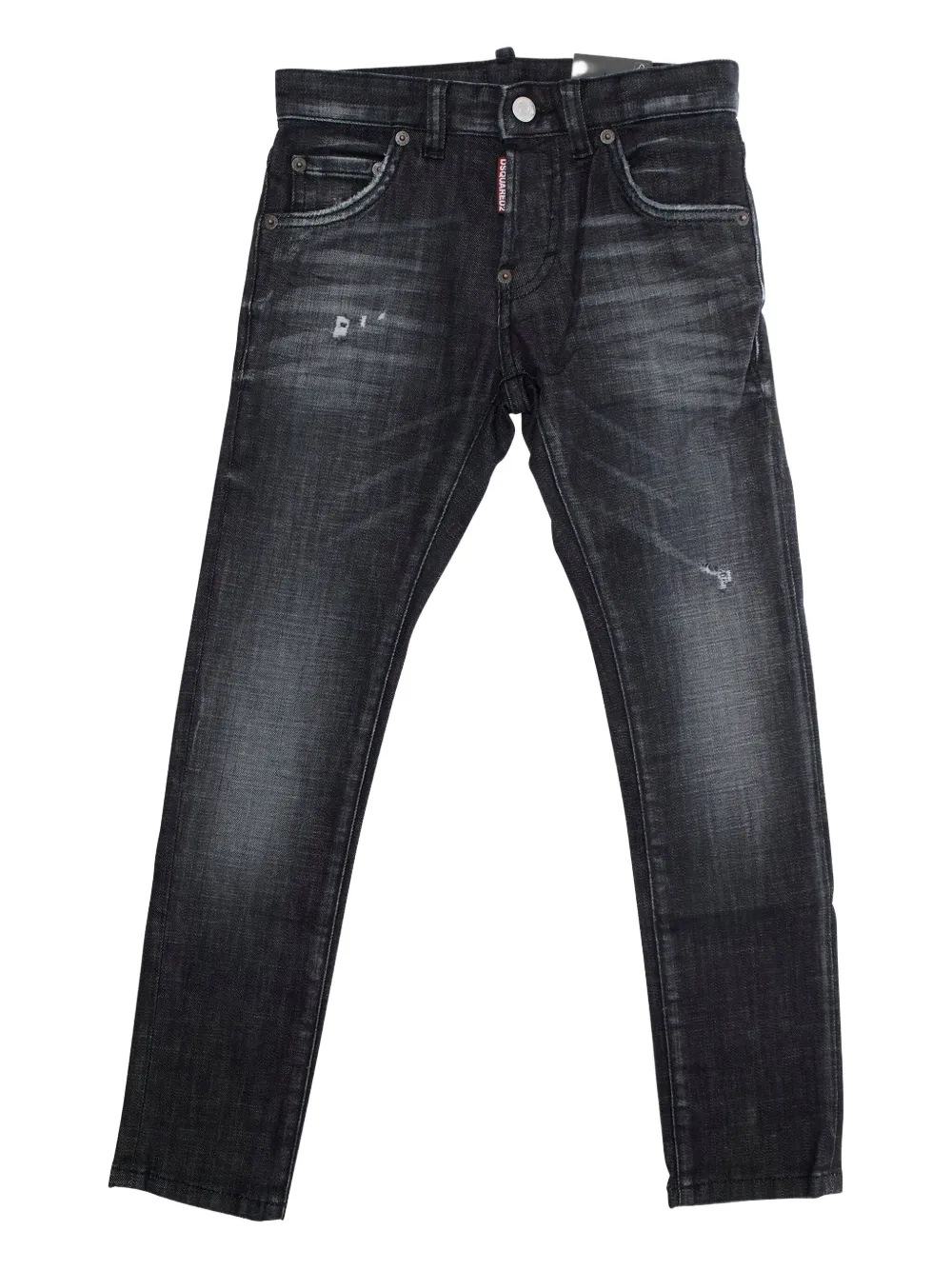 Dsquared2 Kids' Distressed-detail Jeans In Black