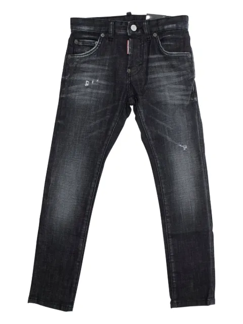 DSQUARED2 KIDS jeans con detalle envejecido