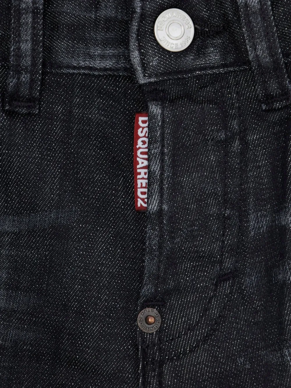 DSQUARED2 KIDS distressed-detail jeans Zwart