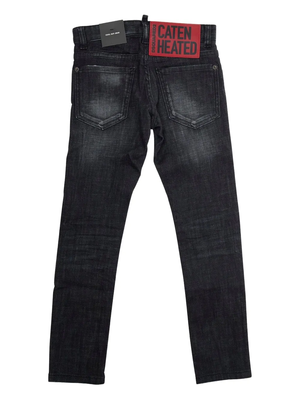 DSQUARED2 KIDS distressed-detail jeans Zwart