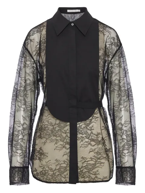 Christopher Esber Camisa com renda