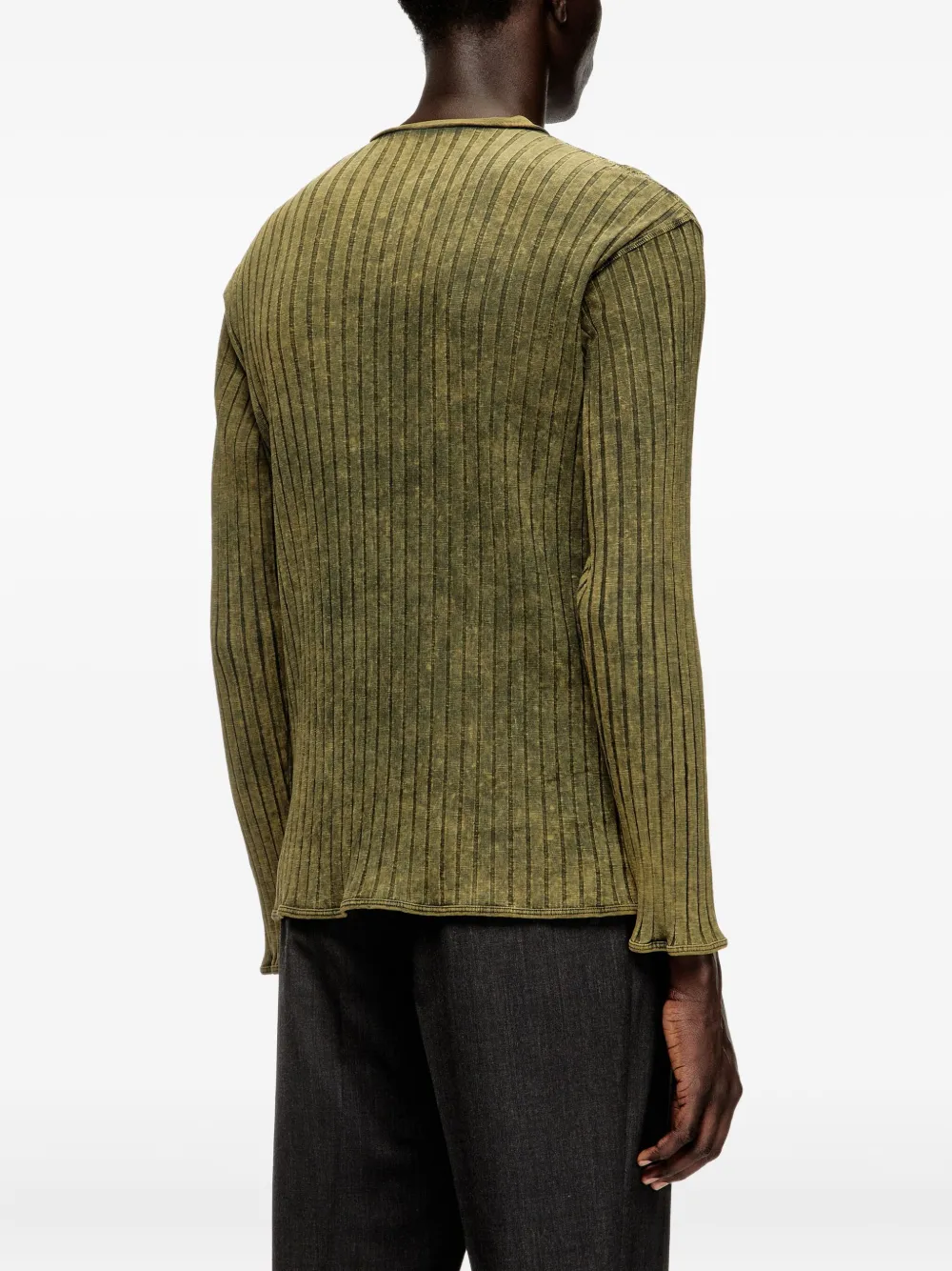 Diesel K-Vieri top van katoenblend Groen