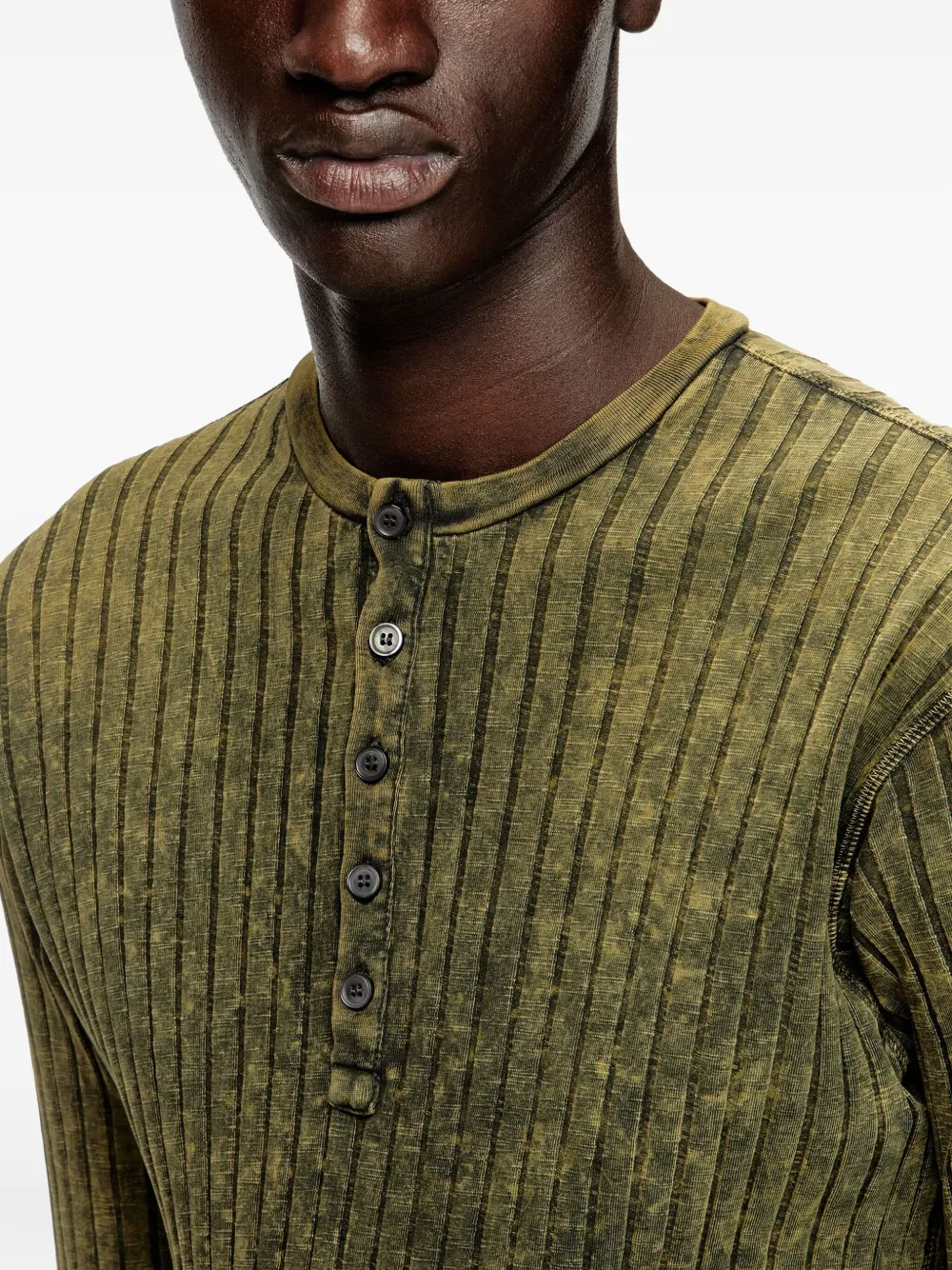 Diesel K-Vieri top van katoenblend Groen