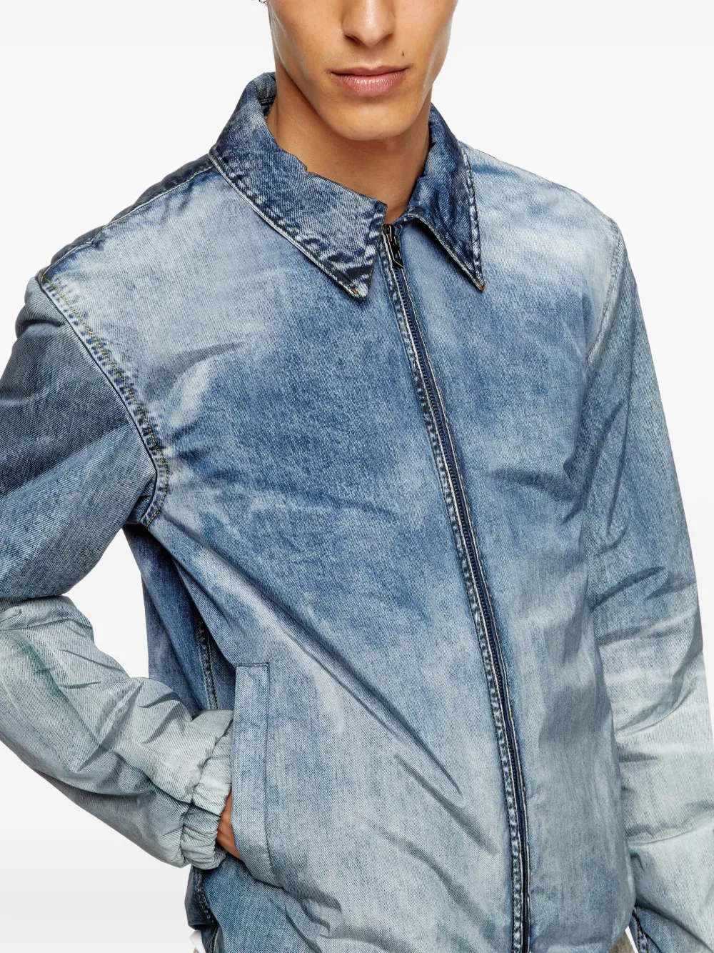 Diesel Jack met denim-effect Blauw