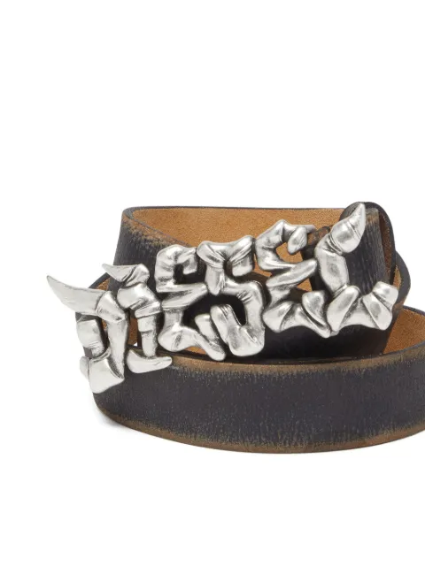 Diesel B-Graffiti leather belt
