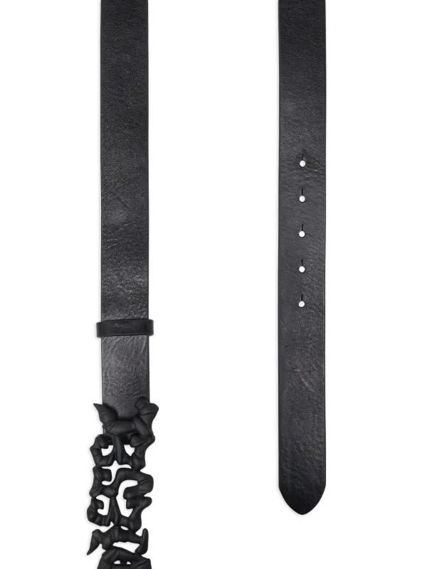 【DIESEL/ディーゼル】ベルト B-GRAFFITI 25FW Diesel B-Graffiti Leather Belt | Black | FARFETCH