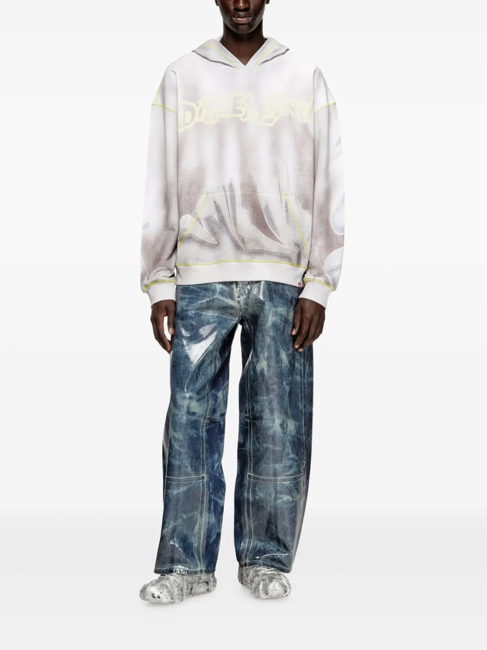 Diesel graffiti-print cotton hoodie | Hoodies | Image 2