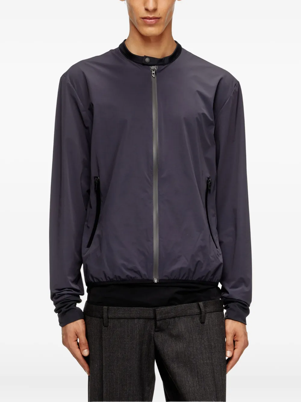 Diesel Zip-fastening Bomber Jacket In Blue
