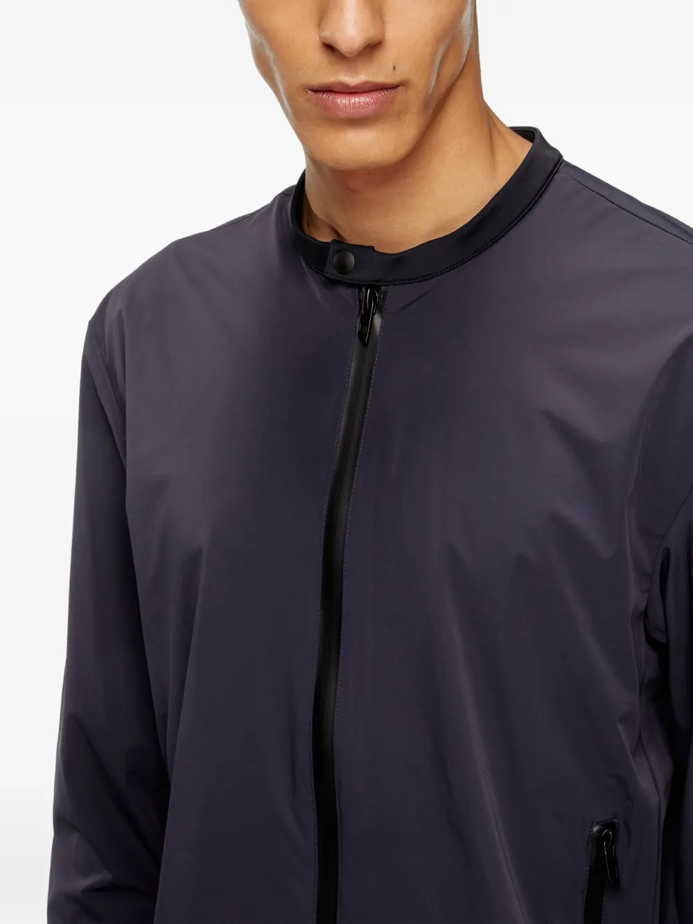 Diesel Zip-fastening Bomber Jacket In Blue