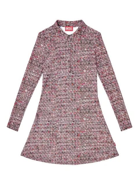 Diesel robe-chemise courte à imprimé bouclé
