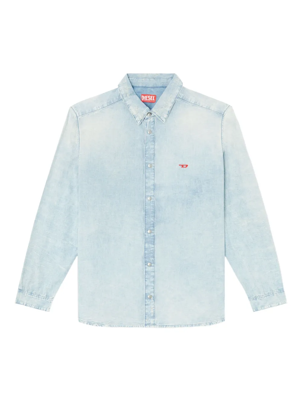 Diesel D-Simply bleach-effect denim shirt | Blue | Image 1