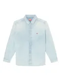 Diesel D-Simply bleach-effect denim shirt - Blue