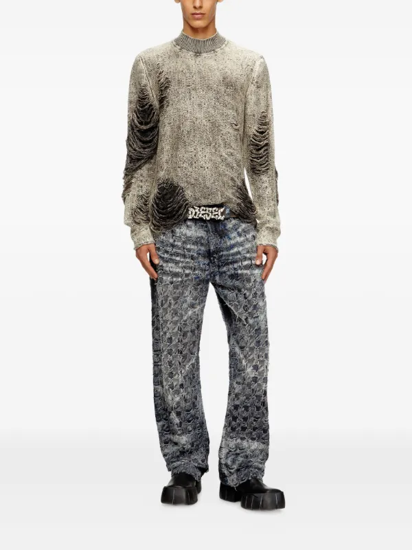 diesel カシミヤセーター グレー ディオール カシミヤ ニット M メンズ グレー 243M645AT474