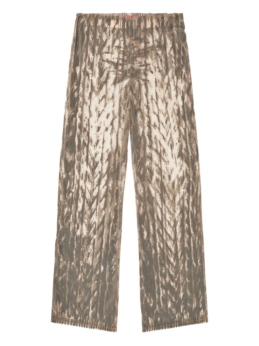 Diesel cable-print tulle trousers | Neutrals | Image 1