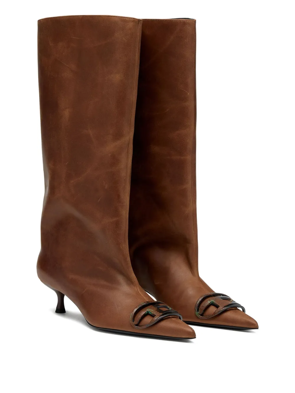 Diesel 39mm Venus leather knee-high boots | Knee-High Boots | Image 2