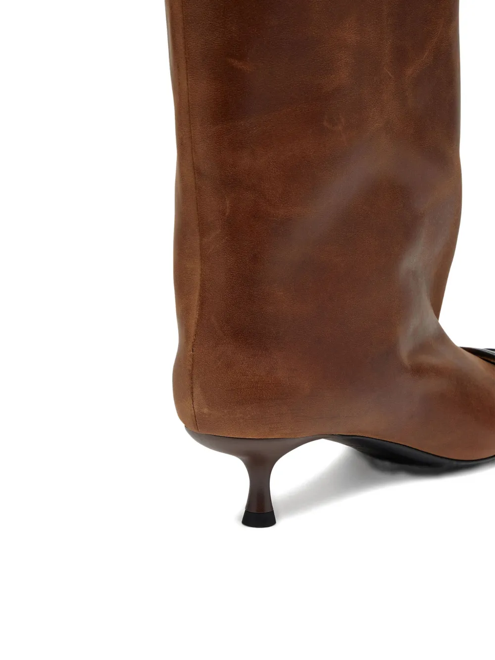 Diesel 39mm Venus leather knee-high boots Brown