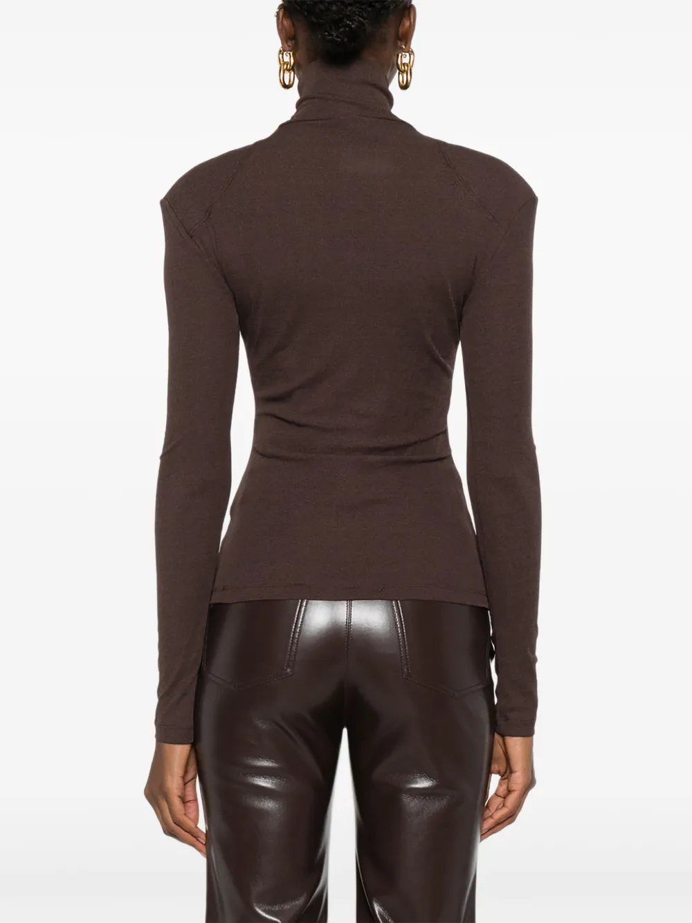 Nanushka Top met col Bruin