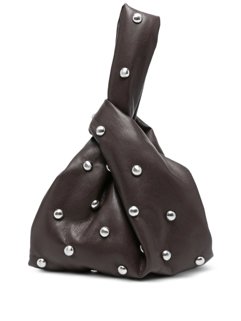 Nanushka petite pochette à design noué | marron | Image 1