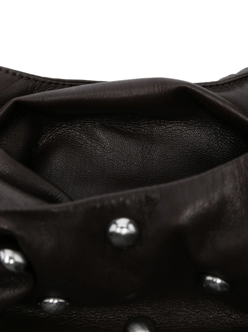 Nanushka Kleine geknoopte clutch Bruin