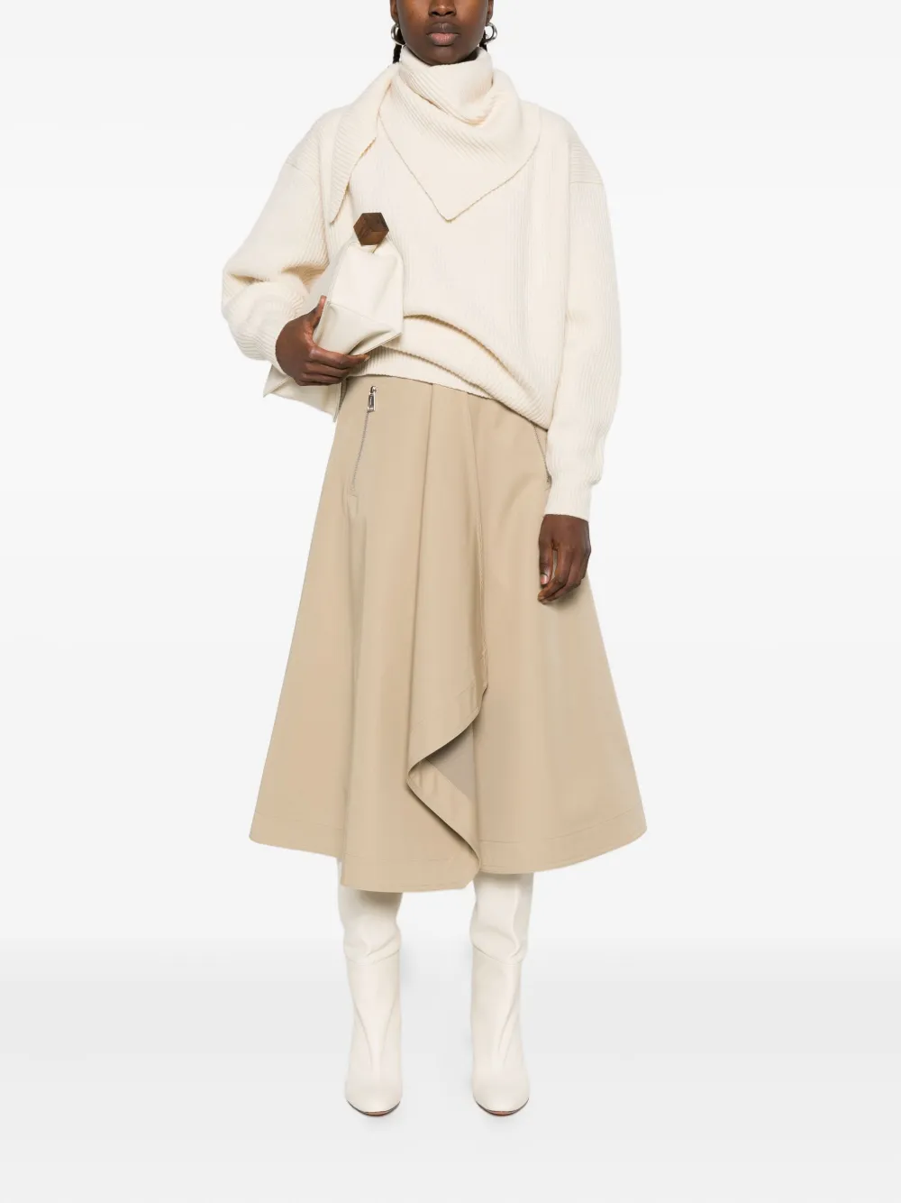 Nanushka turtleneck foldback-detail sweater | Knitted Sweaters | Image 2