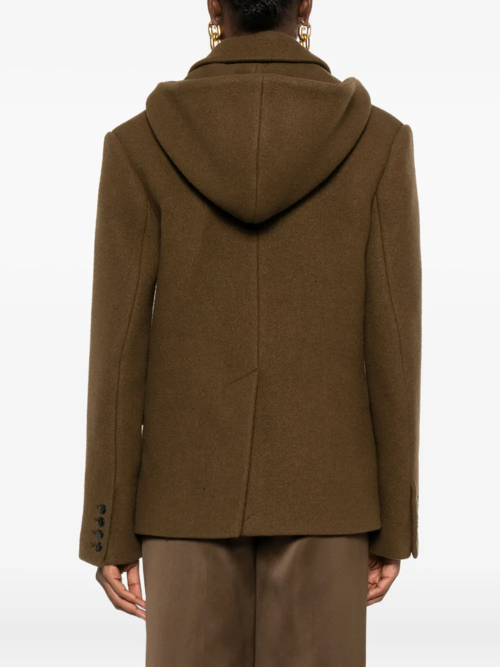 Nanushka Jas met dubbele rij knopen Bruin