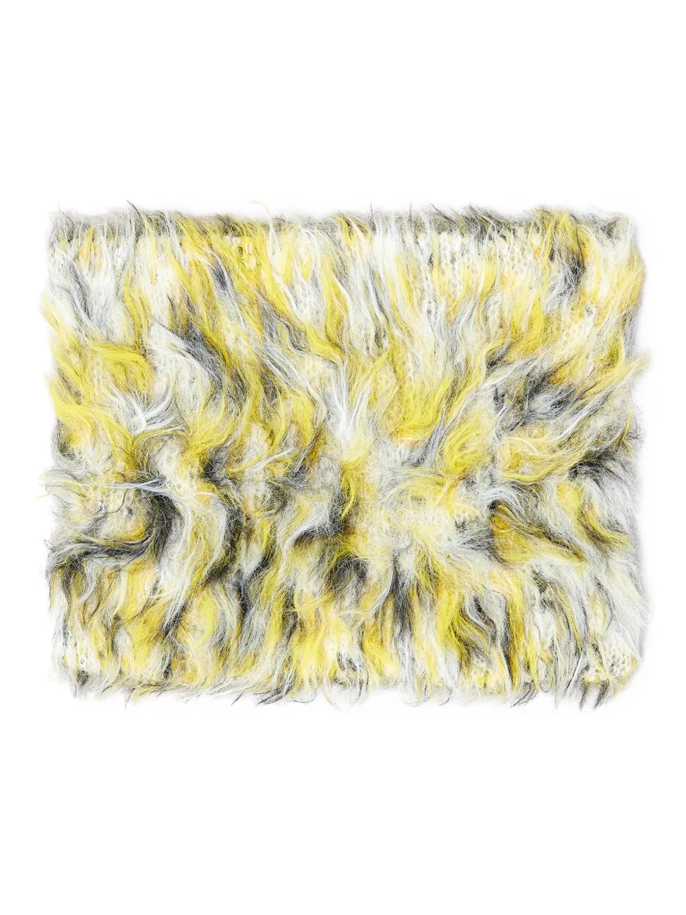 Diesel Fur-texture Neck Warmer In Yellow