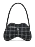 Diesel Double-D houndstooth shoulder bag - Black