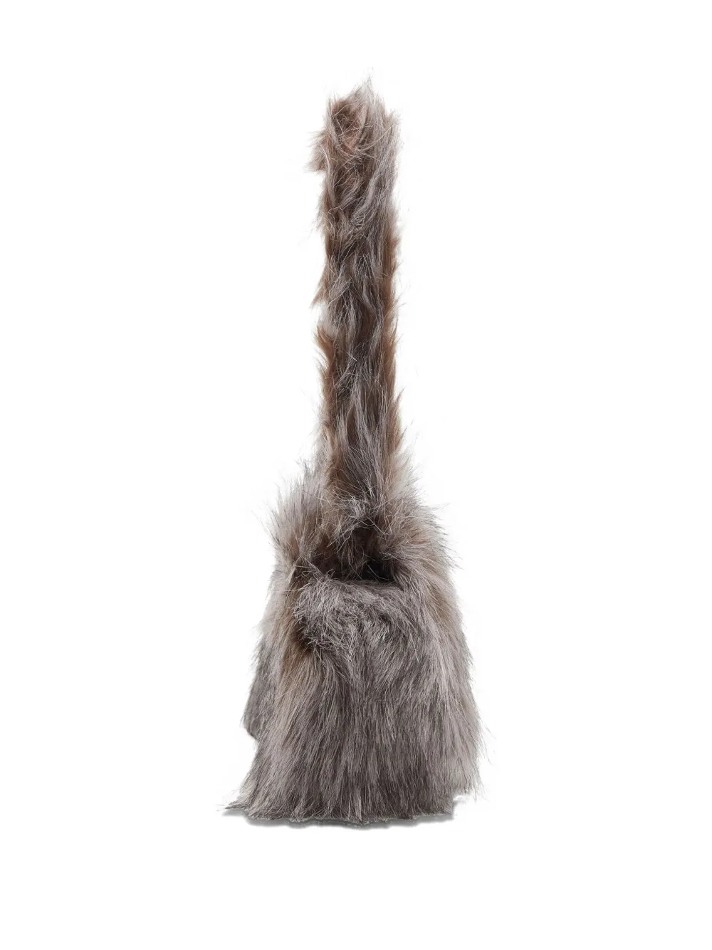 Diesel Faux-fur Top-handle Shoulder Bag In Brown