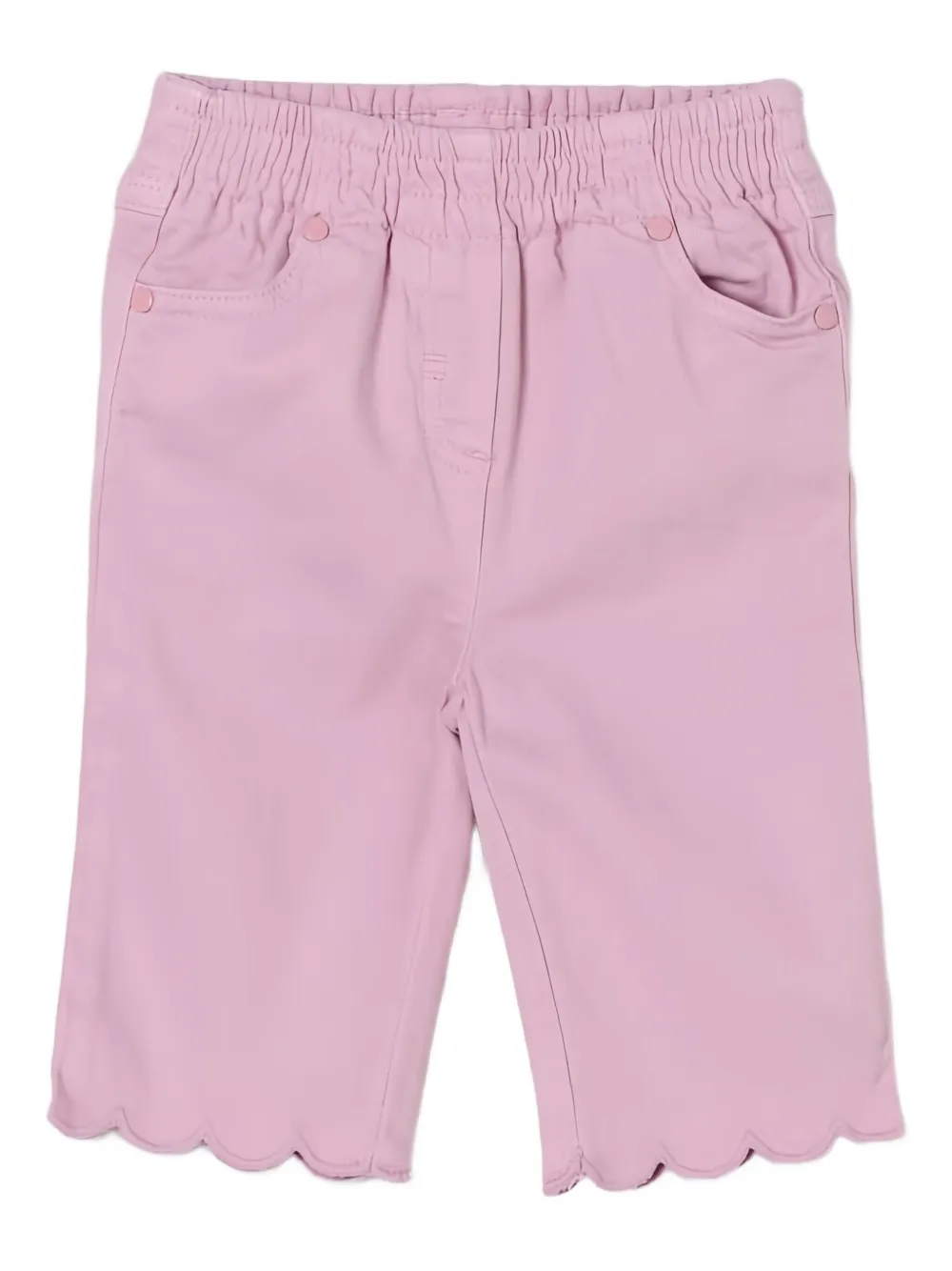 Stella McCartney Kids Jeans con orlo a smerlo - Rosa