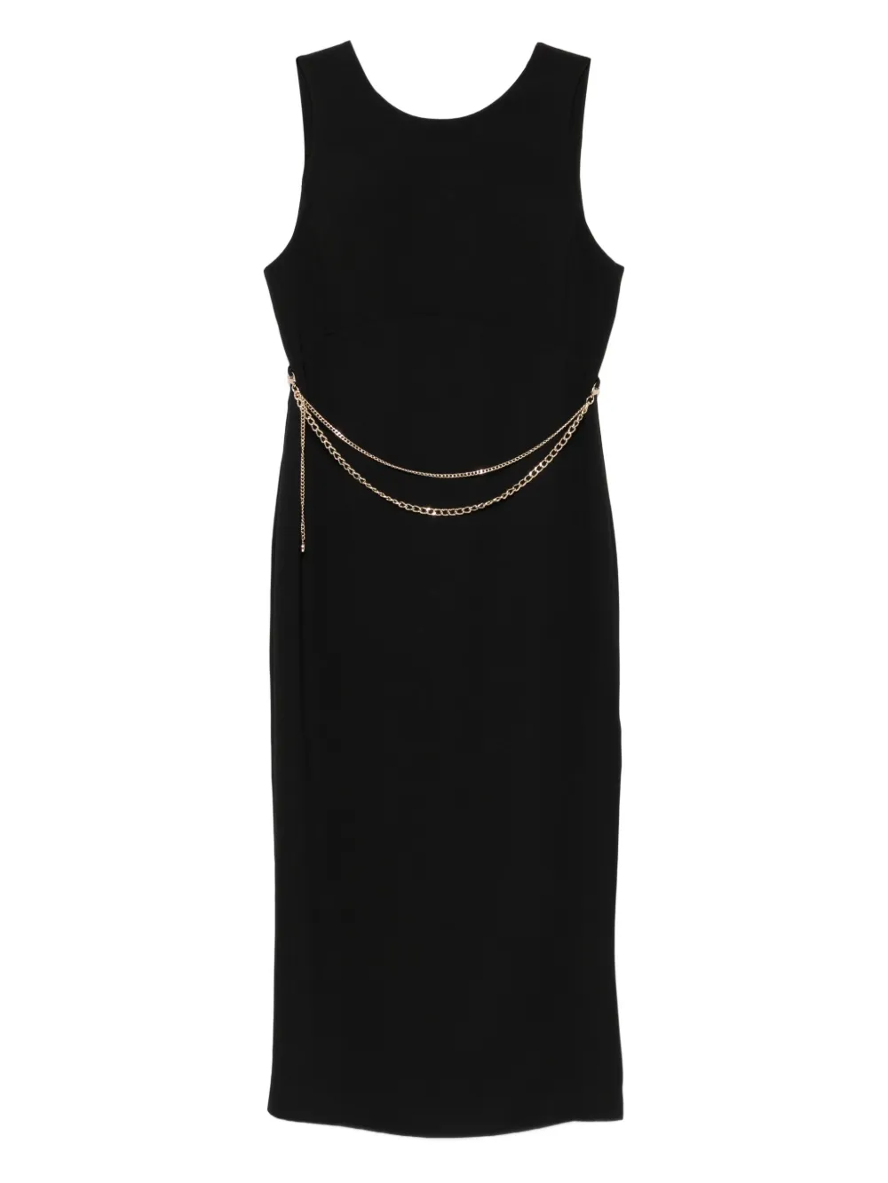 TWINSET chain-embellished sleeveless midi dress | Black | Image 1