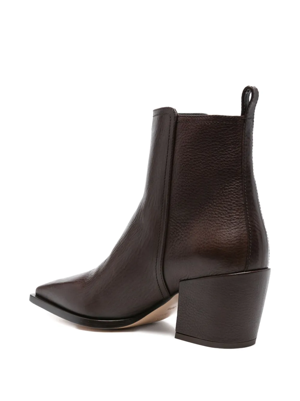 AGL 70mm Abigail block-heel ankle boots Brown