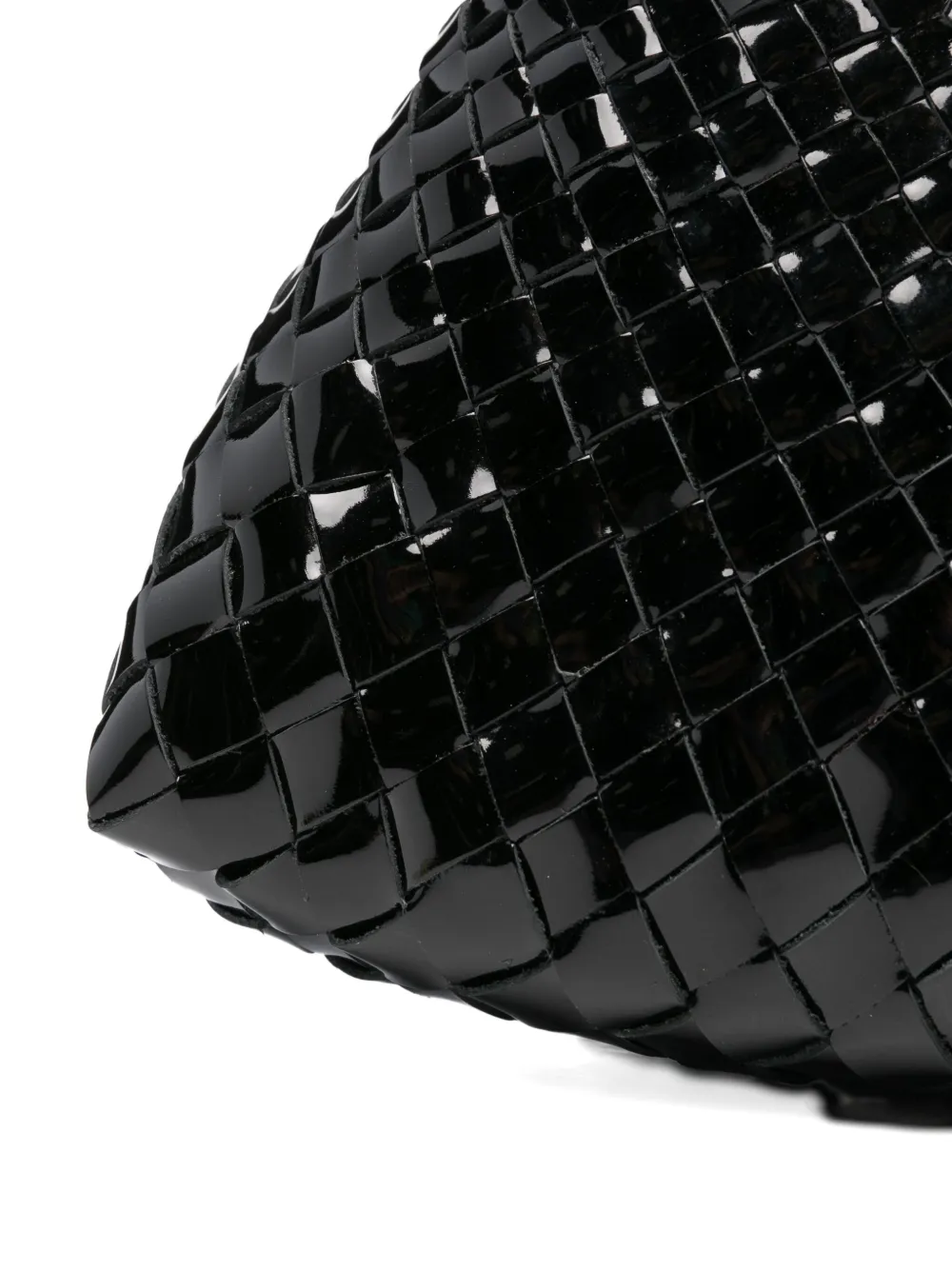 DRAGON DIFFUSION Rosanna woven-leather shoulder bag Zwart