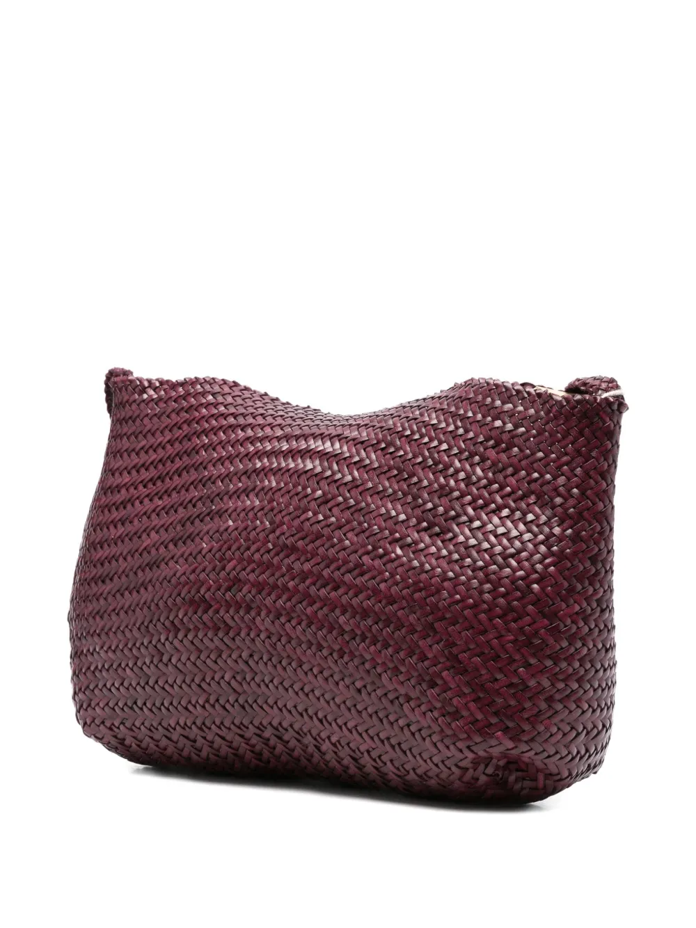 DRAGON DIFFUSION woven leather shoulder bag Paars