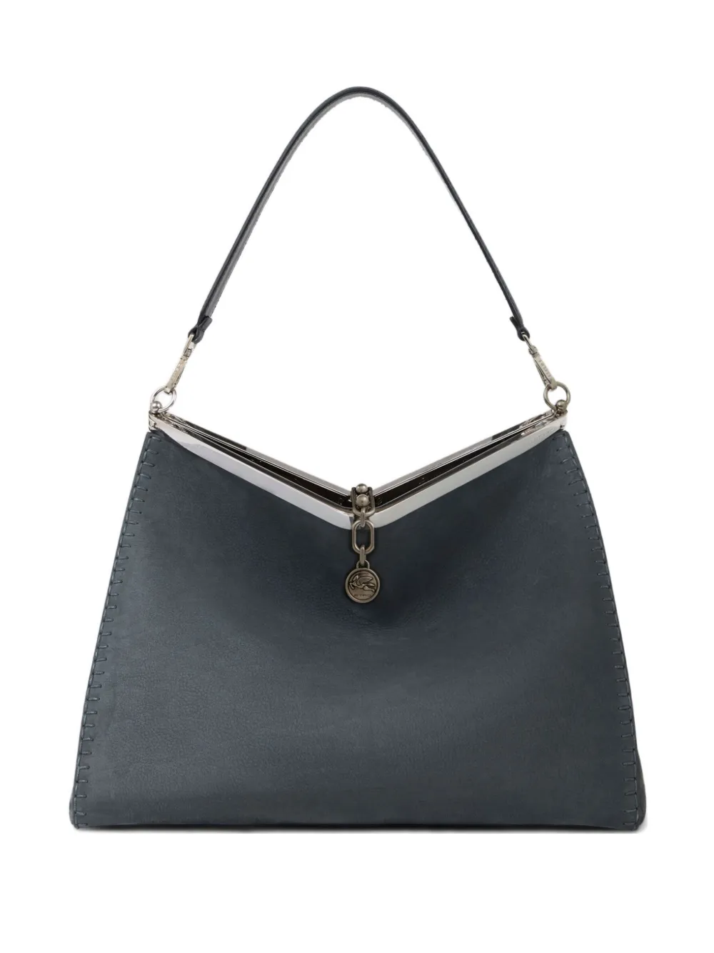 ETRO large Vela nubuck-leather tote bag Zwart