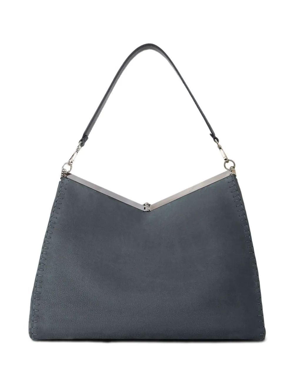 ETRO large Vela nubuck-leather tote bag Zwart