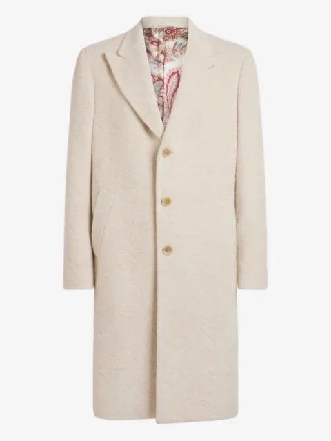 ETRO wool-blend single-breasted coat