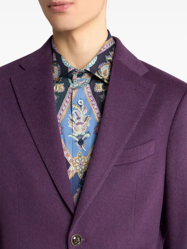 ETRO シングルジャケット | パープル | FARFETCH JP