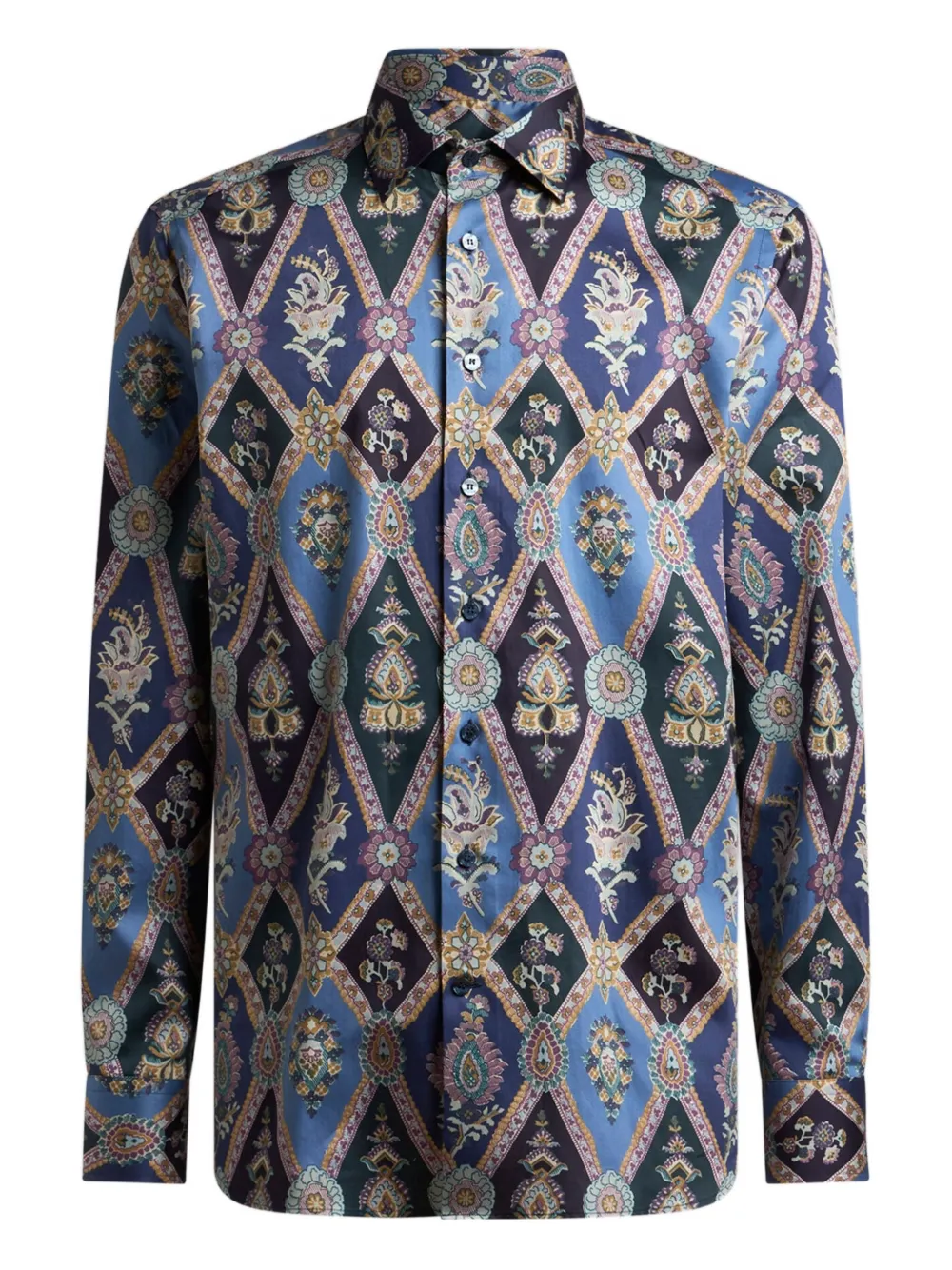 ETRO paisley-pattern cotton shirt | Blue | Image 1