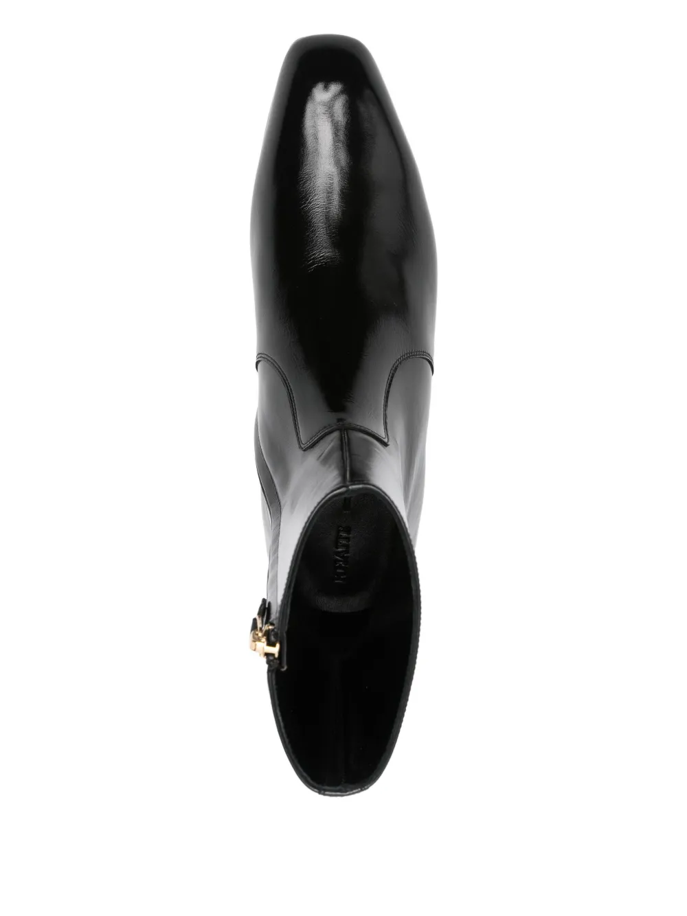 Khaite Colt Leather Ankle Boots In Black